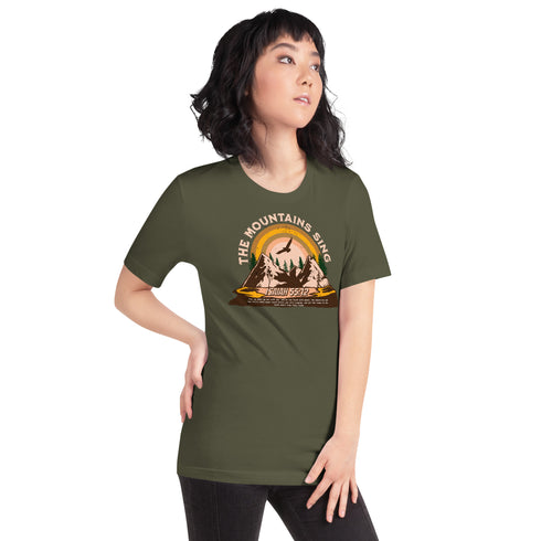 The Mountains Sing Christian Bible Verse T-Shirt